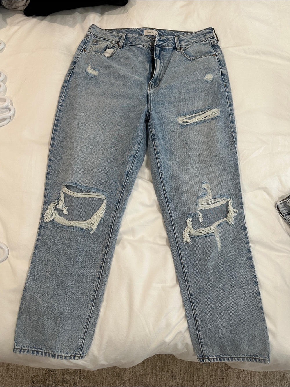 PacSun Light Blue Distressed Mom Jeans